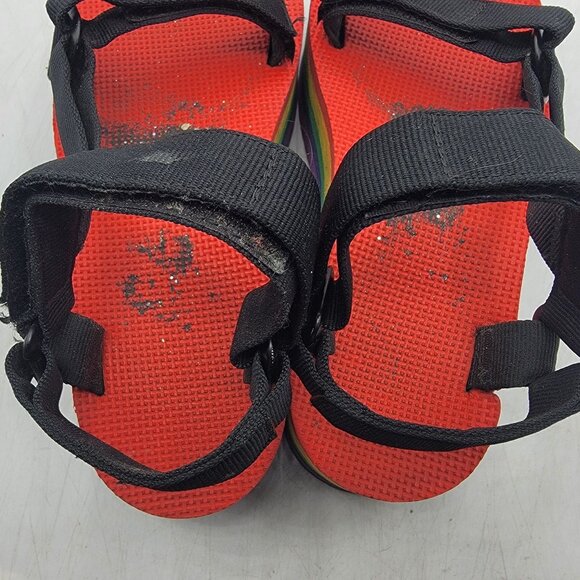 Teva Flatform Universal Womens 8 Rainbow Pride Platform Sandals 1116376 - Picture 6 of 13